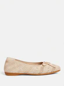 Ressula Zapatos planos para mujer de moda, cómodos y transpirables - Albaricoque - Ver 2