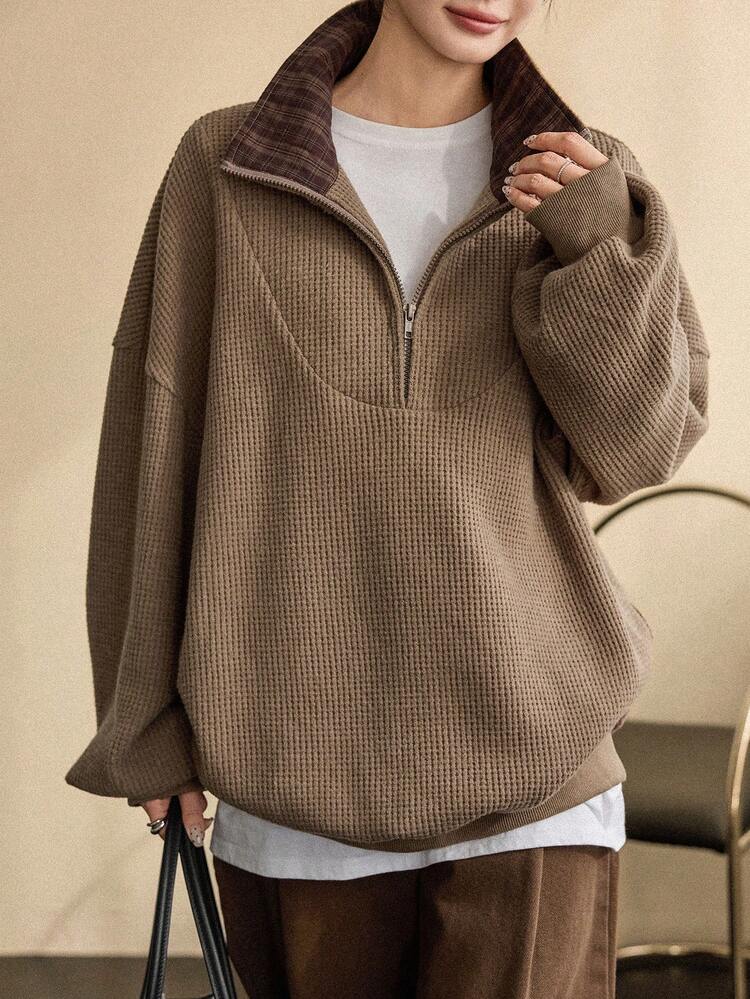 Women's Loose Casual Sweatshirt, Fashion Business Casual Style, Autumn/Winter