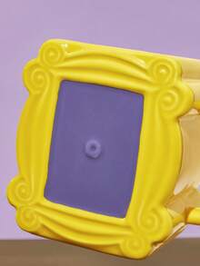 FRIENDS X SHEIN 1 19.95oz/590ml Cartoon Ceramic Mug, Cold And Heat Resistant, Can Be Used In Microwave Ovens And Dishwashers, Suitable For Water, Milk, Juice, Coffee, Friendship, Photo Frame - Mauve Purple - View 5