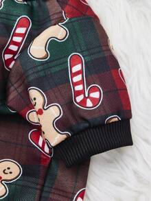 PETSIN Gingerbread Pet Print Casual Sweatshirt, Suitable For Christmas Occasions - Multicolor - View 5