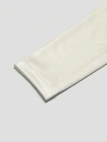 Noixe Damska koszulka w stylu vintage z długim rękawem i okrągłym dekoltem oraz nadrukiem nut, dopasowana, modna, w stylu vintage z 2000 r., z teksturowaną tkaniną, prezent dla siostry, na powrót do szkoły, prezent świąteczny