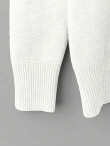 Franclia Áo len dài tay lót nhiệt cổ tròn ôm sát dành cho nữ - trắng - Xem 7