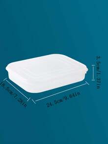 Food Storage Box, Minimalist Clear Food Storage Container For Refrigerator,Soft Lid Does Not Stick To The Bottom, Fish Steak Fresh-Keeping Box, Refrigerator, Bacon Sealed Refrigerator, Seafood Freezer Storage Box - White - View 6