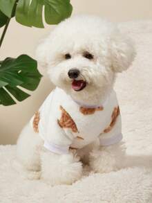 PETSIN Áo hoodie cho thú cưng, món quà thích hợp cho người nuôi thú cưng. - trắng - Xem 5