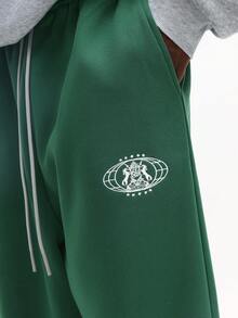 SUMWON 男士运动衫运动裤套装加州比佛利山庄图案休闲运动服家居服冬季套头衫慢跑裤秋季 - 彩色 - 查看 5