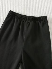 Cozy Pixies 男婴三件套服装：圆领长袖卫衣、松紧腰裤、无袖背心、加厚抓绒外套、动物纹卫衣套装 - 黑色 - 查看 9
