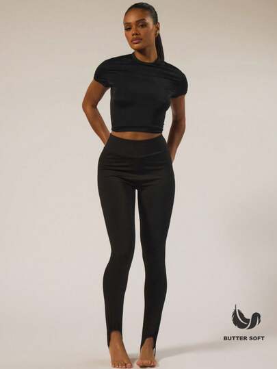 MUSERA ESSENTIALS Leginsy z wysokim stanem, na szelkach, podstawowe, na jesień i zimę, na co dzień, na wyjście, na co dzień, na wieczorne wyjście, seksowne, urocze, przytulne