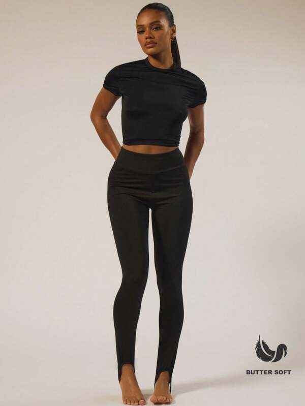 MUSERA ESSENTIALS Leginsy z wysokim stanem, na szelkach, podstawowe, na jesień i zimę, na co dzień, na wyjście, na co dzień, na wieczorne wyjście, seksowne, urocze, przytulne