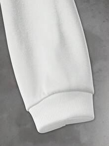 Manfinity EMRG Men's Casual Letter Print Hoodie And Sweatpants Set, Autumn/Winter