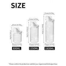 1pc Laundry Powder Storage Box, Large Capacity 1800ML/1350ML/800ML Laundry Bucket, Home Bathroom Bead-Shaped Plastic Bucket, Canister Laundry Powder Container, Laundry Powder Dedicated Storage Box, Convenient For Storing Detergent And Powder, Marked Lid For Accurate Dosing, Airtight And Moisture-Proof, Spout For Easy Pouring - Multicolor - View 6