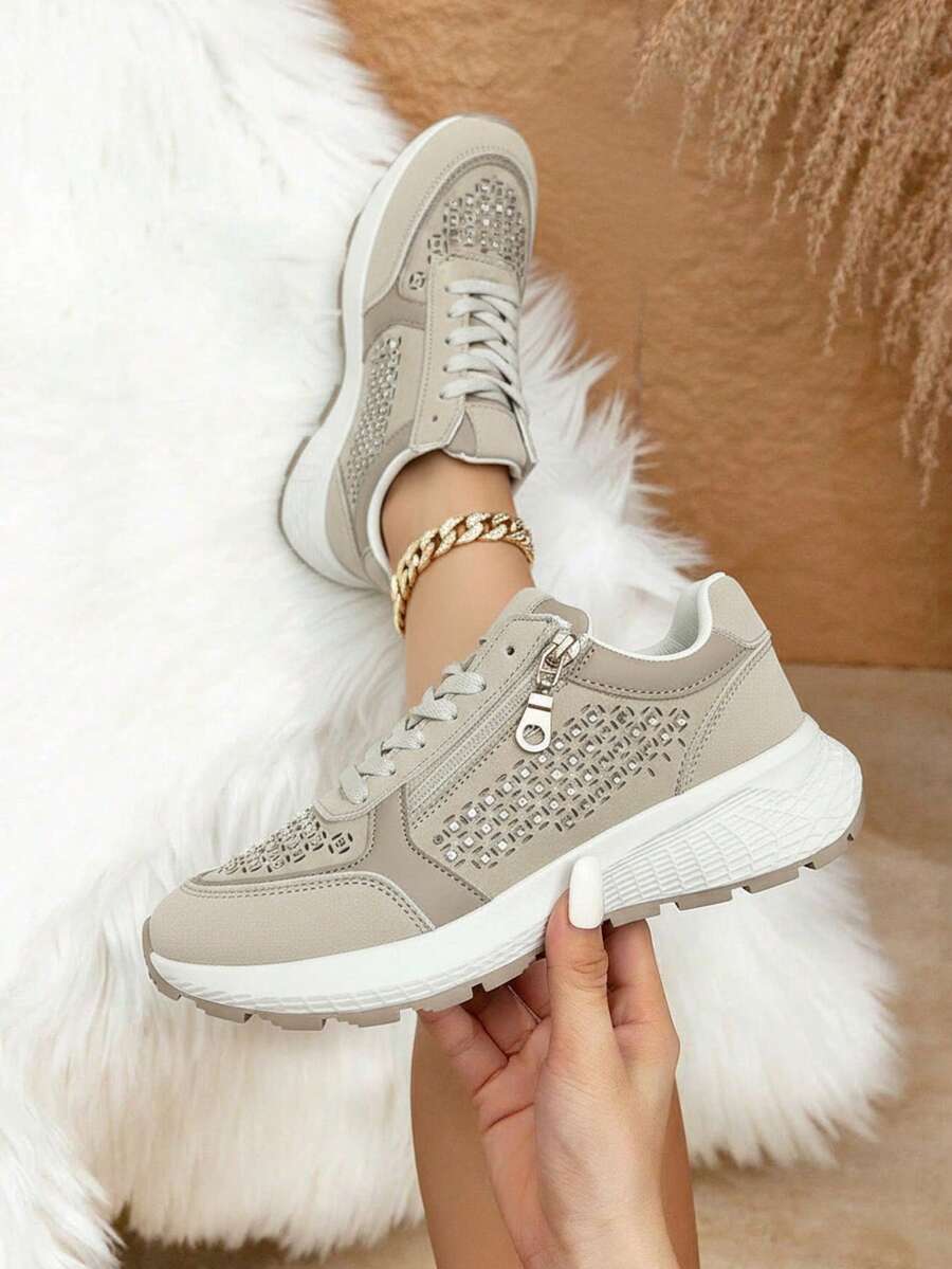 Women Tennis & Racquet Sport Shoes - Khaki - View 1