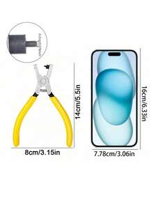 SHEIN 1 Stück universelles Handgurt-Lochzangen-Werkzeug für Gürtel, Schnürsenkel, Uhrenarmbänder, Valentinstag für Männer, Valentinstag-Hochzeit, Geburtstag, Zangen, Werkzeuge, Büroklammern