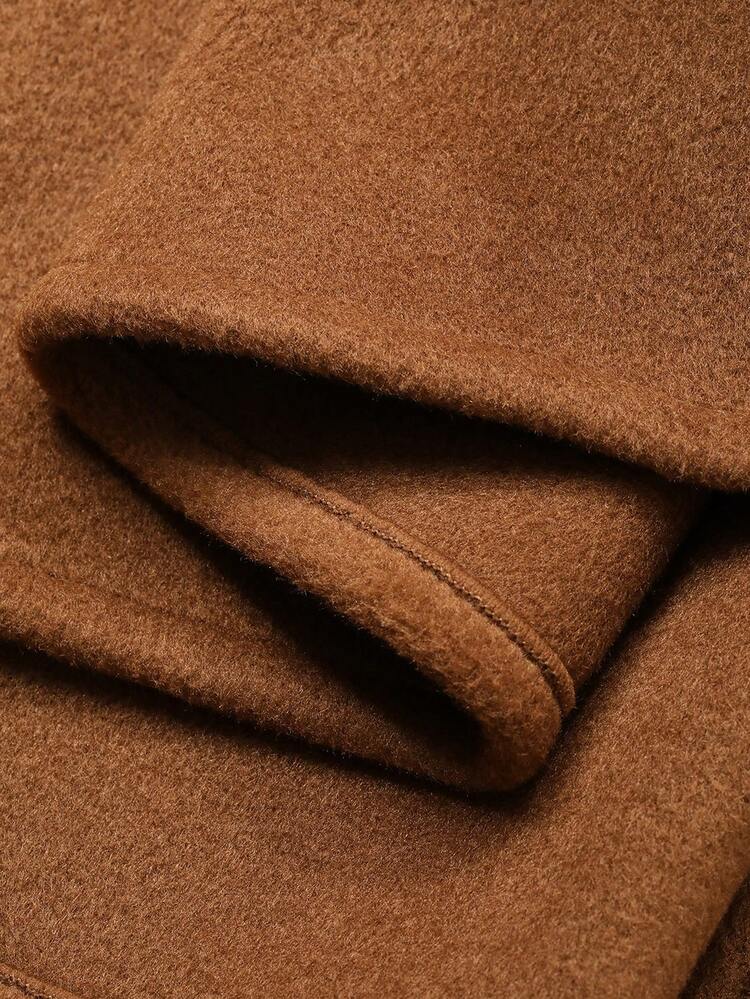 Women's Loose Business Casual Commuter Elegant Long Thick Coat, Regular Overcoat For Autumn & Winter