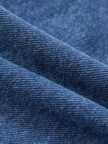 Baby Mädchen Jeans-Latzhose, lässig weite Passform mit verstellbarer Taille, Latz-Hose mit süßer Schleifenstickerei, weiches Baumwoll-Denim-Material, geeignet für Frühling, Sommer, Herbst, Winter