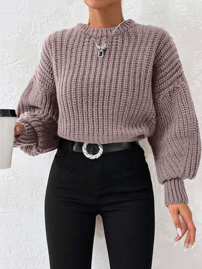 SHEIN Tall Plus Paperbag Waist Knot Front Wide Leg Pants