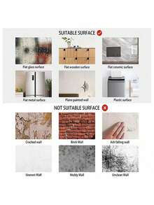 10pcs Self-Adhesive PVC Decorative Floor Stickers, 2D Flat Golden Texture Faux Marble Pattern Wall Stickers, Wallpaper, Tile Stickers For Wall, Floor Decoration, Suitable For Kitchen, Living Room, Bathroom, Bedroom And Other Home Decor - Multicolor - View 13