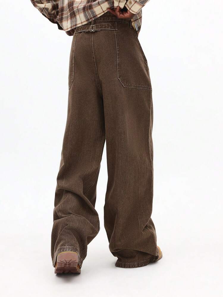 Wide Leg Baggy Denim Jeans