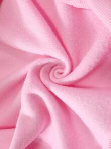 Lalippa Women's Minimalist Print Long Sleeve Regular Sweatshirt - Pink - View 6