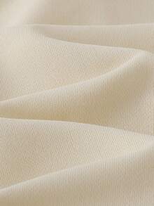 THE HAPPY LOOK Young Boys Bear Print Hoodie Sweatshirt And Elastic Waist Loose Shorts Set, Cute Style, Casual, Suitable For Spring And Winter - Beige - View 6