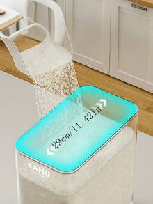 Rice Dispenser With Measuring Cup & Fresh-Keeping Box - Ideal Grain Dispenser & Storage Container For Home Pantry - Keep Rice/Soybeans/Sugar Fresh And Moisture-Proof - Rice Bucket For Kitchen