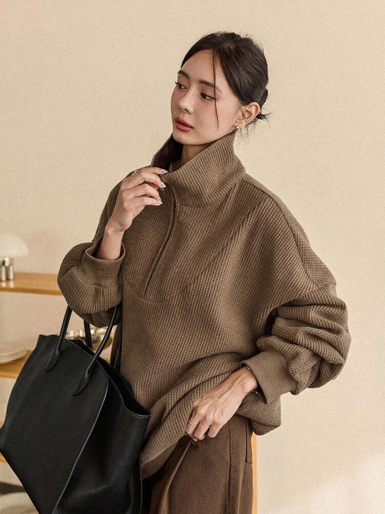 Women's Loose Casual Sweatshirt, Fashion Business Casual Style, Autumn/Winter