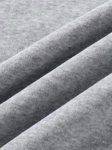 EMERY ROSE 浅灰色女士卫衣，宽松保暖，休闲舒适，饰有心形和蝴蝶图案 - 淺灰色 - 查看 6