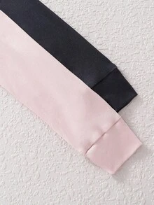 4pcs/Set Girls' Heart & Bow Leopard Print Pink Pajama Set, Long Sleeve Top & Leggings, Comfortable Casual Loungewear - Multicolor - View 5