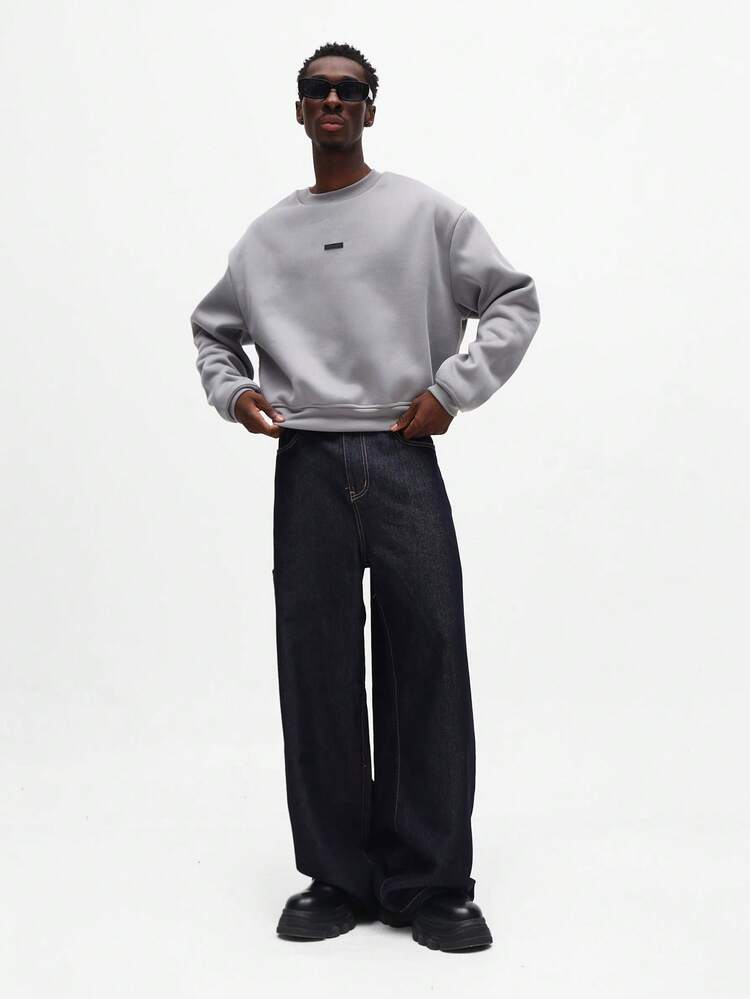 Crew Neck Sweatshirt With Number Print