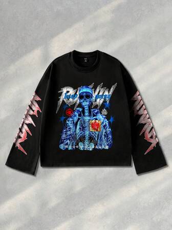 Street Life بلوزة رجالية بياقة طاقم وأكمام طويلة 31