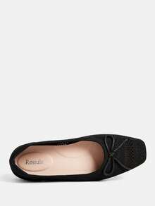 Fashionable, Comfortable And Breathable Women Flat Shoes - Black - View 3
