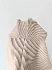 SHEIN Raffinéa Y2K 优雅户外针织套头衫，适合通勤、度假和日常穿着 - 杏色 - 查看 8