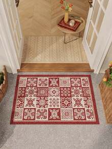 Cirelle 1 Pc Minimalist Style Entryway Coil Loop Mat - Wear-Resistant, Cuttable, Stain-Resistant & Easy To Care For, Non-Slip Mat - Stylish & Cute - Non-Slip - Easy To Care For - Suitable For Bedrooms, Bathrooms & Doorways - Multicolor - View 1