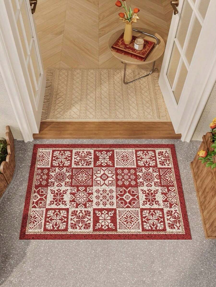 Cirelle 1 Pc Minimalist Style Entryway Coil Loop Mat - Wear-Resistant, Cuttable, Stain-Resistant & Easy To Care For, Non-Slip Mat - Stylish & Cute - Non-Slip - Easy To Care For - Suitable For Bedrooms, Bathrooms & Doorways - Multicolor - View 1