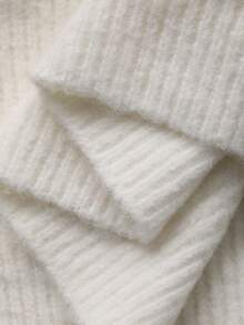 DAZY Áo len dài tay cổ bèo thắt nơ phong cách Hàn Quốc cho nữ, Thu/Đông - Màu be - Xem 6