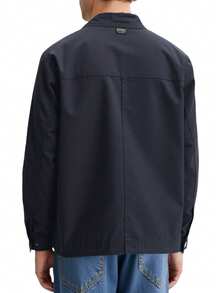 Classic Men's Harrington Jacket Navy Blue - Navy - 查看 2