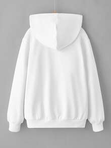 Tween Boys' Casual College Style Graphic Print Hooded Fleece Jacket, Suitable For Autumn/Winter Everyday, Commuting, And School Wear