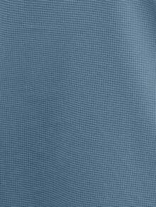 EMERY ROSE Plus Size Solid Color Casual Pullover Sweatshirt, Winter Clothes For Women - Blue - View 8