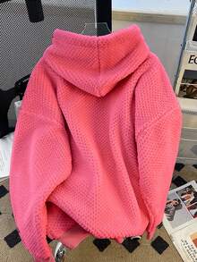 GlowEve 25件装高端小众毛绒保暖内衬卫衣，秋冬季，圣诞节 - 珊瑚粉 - 查看 2