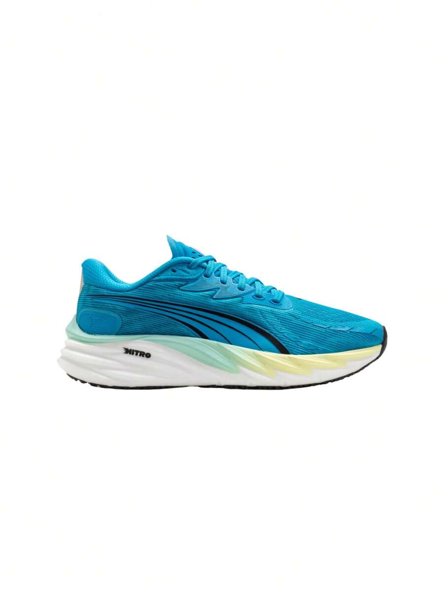Puma Velocity NITRO 4 Men Running Shoes Speed Blue-Gold Moon 311140 - Speed Blue-Gold Moon - View 1