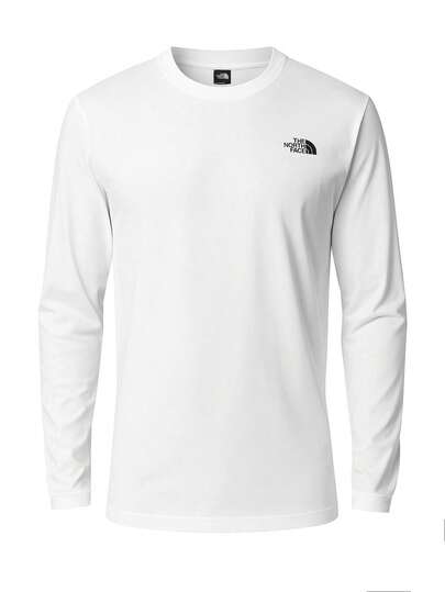The North Face Simple Men's Dome Longsleeve White