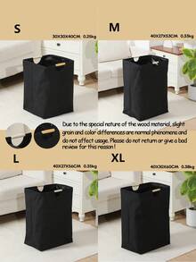 1 件亚麻脏衣篮，可折叠手持式织物洗衣篮，适用于卧室/浴室，简约设计可折叠储物篮，大容量，可容纳玩具、亚麻布