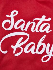 PETSIN 1 Pc Christmas Letter Printed Pet Red Christmas Breathable Pet Clothing - Red - View 4