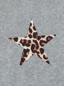 Elladie kids 2pcs/Set Girls Korean Style Casual Gray Sweatshirt With Ribbon Bow & Skinny Pants