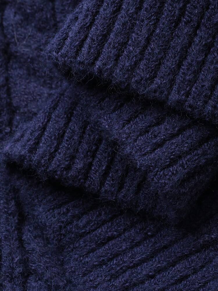 Women's Casual V-Neck Twist Cable Knit Sweater, Autumn