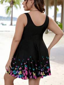 Swim Lushoire 2025 Duży drukowany kostium kąpielowy typu tankini