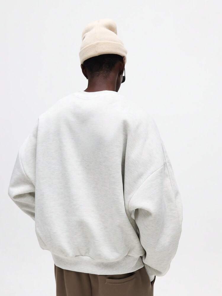 Oversized Crew Neck Long Sleeve Sweatshirt