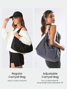 GLOWMODE 17L Unadjustable Textured Water-Resistant Shoulder Bag Fall Winter - 淺灰色 - 查看 2