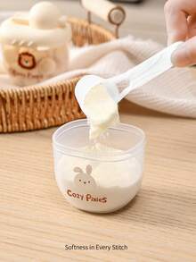 Cozy Pixies 3-Piece Baby Feeding Set: Milk Powder Boxes And Portion Containers With Cute Animal Patterns. - Multicolor - View 6