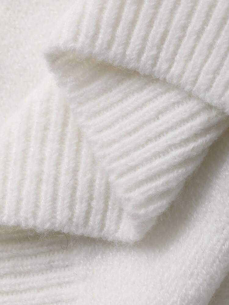 Off Shoulder Knit Sweater, Casual & Fashionable For Autumn/Winter