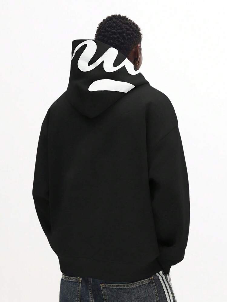 Sweat à capuche avec logo script